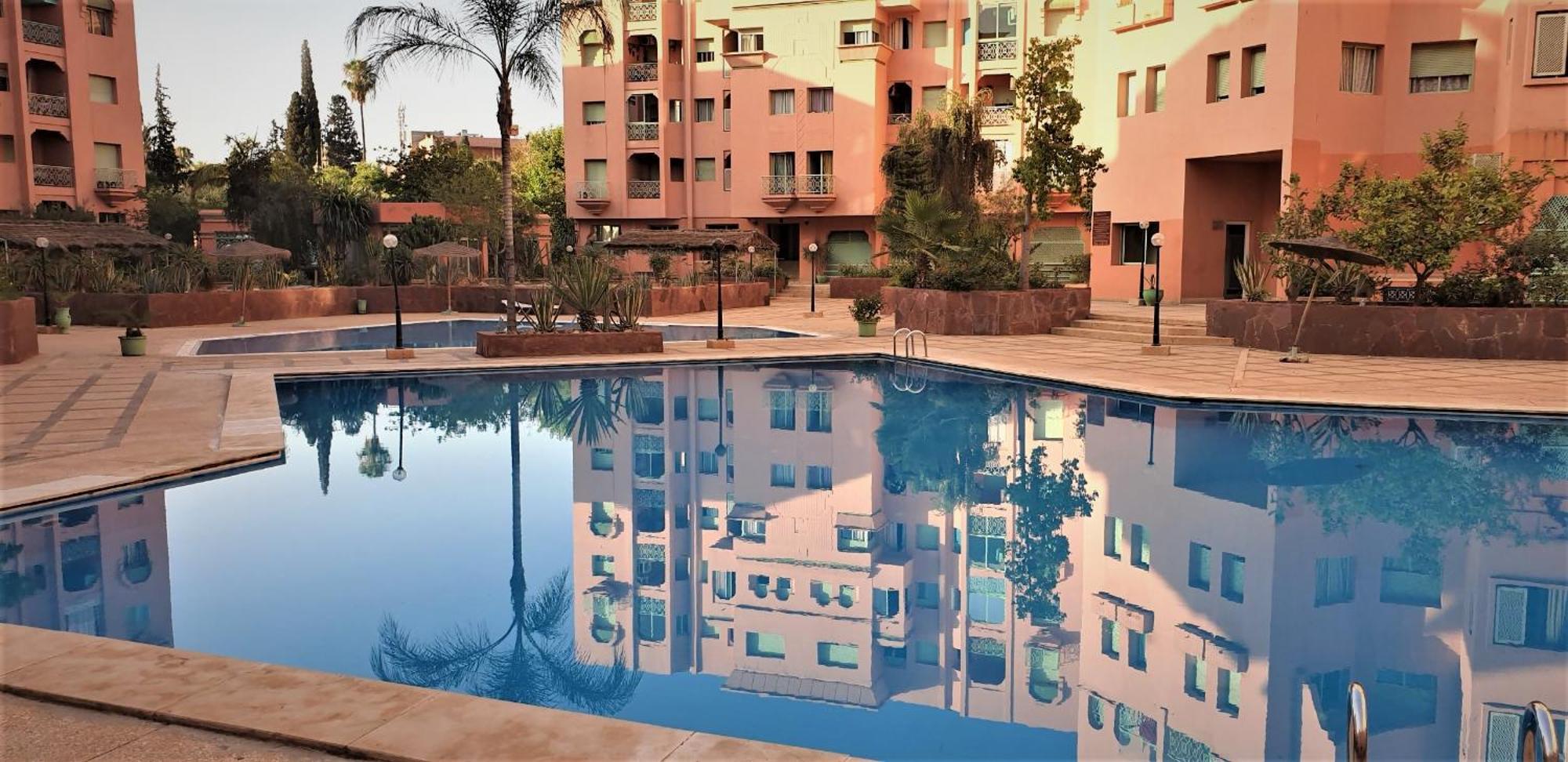 ☆hivernage☆ Charming , Spacious & Bright With Pool Appartement