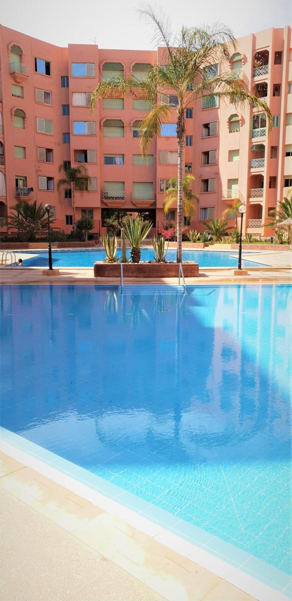 ☆hivernage☆ Charming , Spacious & Bright With Pool Appartement Marrakesh